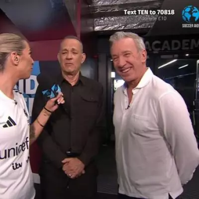 Danny Dyer Rubbing Tom Hanks' Head Steals Show at Soccer Aid 2026