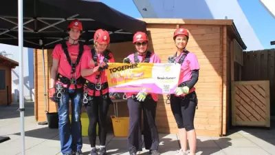 Family Abseils 100m in Memory of Teen Lost to Brain Tumour