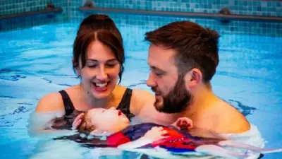Family treks 100km from Richmond to Brighton for baby Raif's hospice