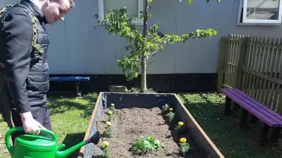 Mayflower High Students Create Sensory Garden with Vegetable Patch