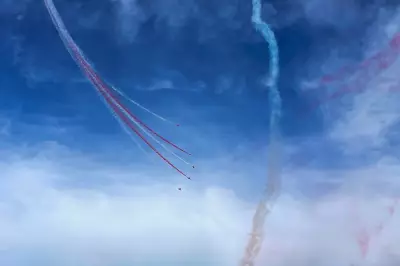 Red Arrows Deliver Spectacular Display Over Midlands