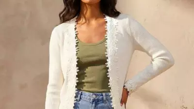 Roman's Lace Trim Cardigan: The Perfect Summer Layering Piece