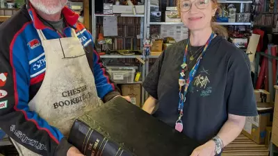 University of Chester's historic Bible restored by local craftsman