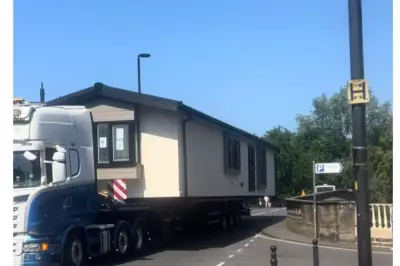 Watch: Lorry Hauling Caravan Reverses Through Narrow Birmingham Bridge