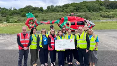 Werndale Hospital Staff Raise Over £20k for Wales Air Ambulance