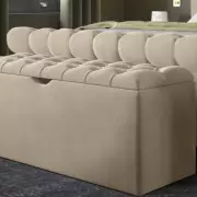 £90 Velvet Storage Ottoman Described as 'Real Show Piece' for Bedrooms