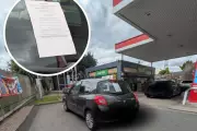 Abandoned Car at Great Barr Petrol Station Left for Weeks