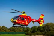 Air Ambulance Lands in Tesco Car Park in Staffordshire Incident