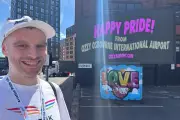 Birmingham Pride Billboard Backed by Ozzy Airport Campaigner