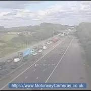 M6 Closed Both Ways After Lorry Overturns Near Rugby Junction