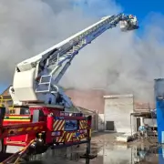 Massive Oldbury Fire: 50 Firefighters Tackle Blaze, Smoke Warning Issued