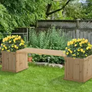 Outsunny Garden Planter and Bench Duo Now £61 with Discount Code