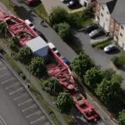 Police Escort 430-Tonne Load Size of Two Blue Whales Through Rugby