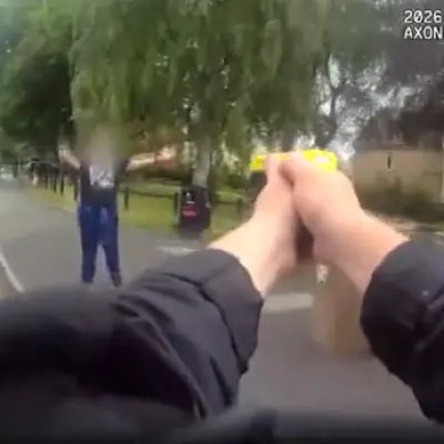Armed Police Taser Man With Knife Near School in Irlam