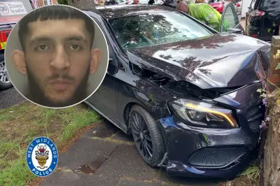 Banned Driver Crashes Into Garden Wall During High-Speed Chase