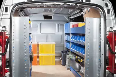 BigDug Van Racking Clearance Sale Offers Major Trader Storage Deals