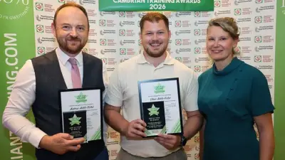 Father and Son Win Top Awards at Cambrian Training Company Ceremony
