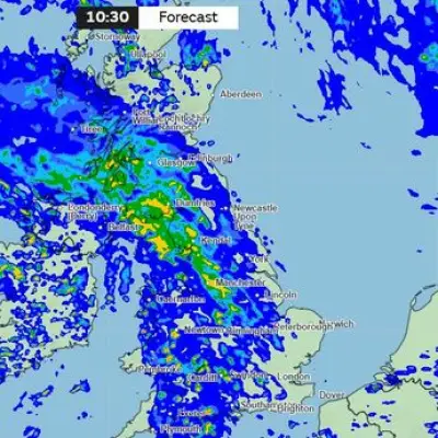 Heavy Rain Set to Hit Birmingham and Eight UK Regions This Wednesday