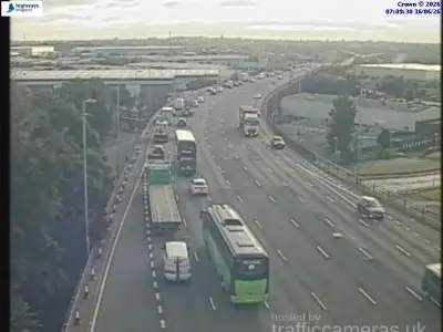 M6 Crash Near Spaghetti Junction Causes Major Delays in Birmingham