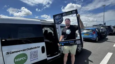 Man converts £925 van into campervan, drives 1,100 miles across 4 countries for NSPCC