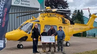 Metal Detecting Group Raises £12,500 for Air Ambulance Charity