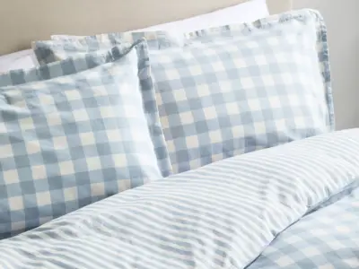 M&S 'Beautiful Summer' Gingham Bedding Set in Three Colours from £25
