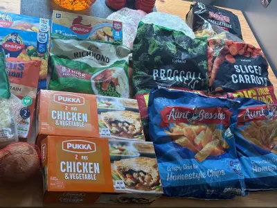Mum Feeds Family of Three for a Week on £20 from Iceland Food Warehouse