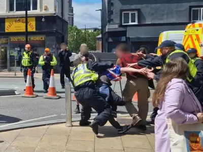 Teen Shoved Headfirst into Bollard by Police at Sheffield Protest