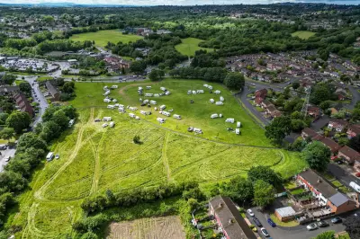 Traveller Group of 40 Caravans Sets Up Illegal Camp Near Asda in Birmingham