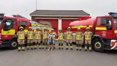 Tumble Fire Station Hosts Charity Car Wash for Brave Girl with Rare Conditions