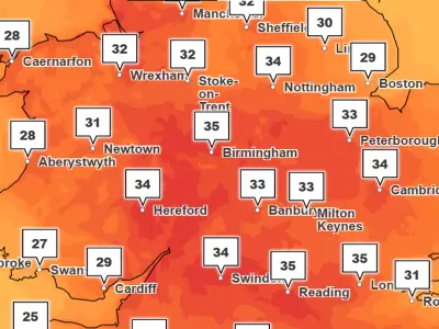 What temperature is too hot to work under UK laws as 38C heatwave arrives