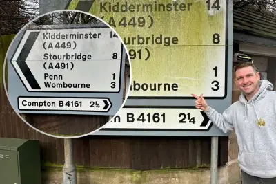 Wolverhampton Man Takes Up Road Sign Cleaning to Boost Community Spirit