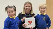 Daredevil Bursar Skydives for School Defibrillator Fund