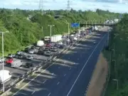 M6 Motorway Closed in Two Locations Due to Fire and Crash in Midlands