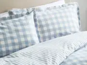 M&S 'Beautiful Summer' Gingham Bedding Set in Three Colours from £25