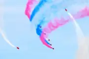Red Arrows Flight Path Map for Cosford Air Show 2024