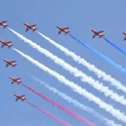 Red Arrows Fly Near Birmingham This Weekend at Cosford Show