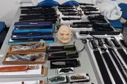 Sinister Mask and 40 Zombie Knives Found Near M6 in Birmingham
