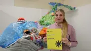 Student Creates Whale Sculpture from Recycled Plastic for Sea Zoo