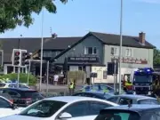 Taxi and Police Car Crash on 999 Call in Wolverhampton Junction