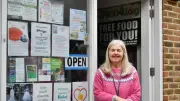 Waltham Abbey Care Home Resident with Dementia Volunteers at Charity Shop