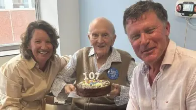 107th Birthday Surprise for Wirral's Charles Martin at Arrowe Park Hospital