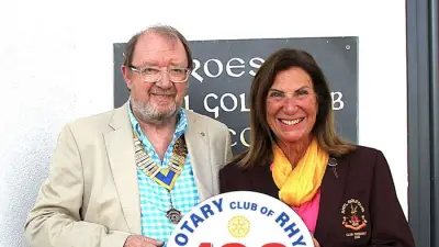 Brian Howatson Appointed President of Rhyl Rotary Club After Centenary
