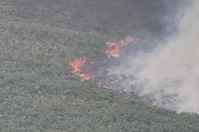 Dramatic Drone Footage Shows Huge 500-Acre Wildfire in Wales