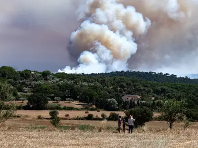 Huge Spain Wildfire Erupts Near Costa Brava, 12 Towns Locked Down