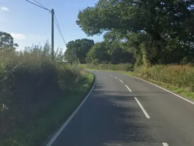 Man dies in moped crash with car in Shropshire village