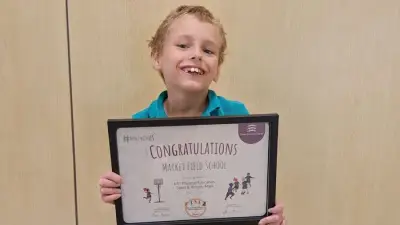 Market Field School Wins KS1 Sport and Physical Education Award