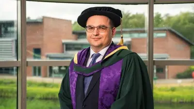Professor Iurii Barabash receives honorary doctorate from Edge Hill University