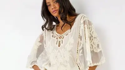 Roman's Dusk Lace Blouse: Elegant Summer Top with 10% Off Sale