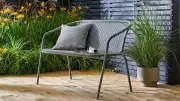 Argos Shoppers Praise £31.50 Steel Wicker Garden Bench with 30% Discount